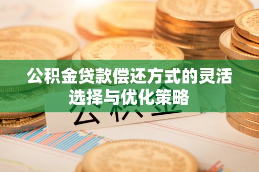 谢通门公积金贷款偿还方式的灵活选择与优化策略