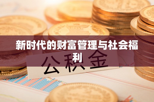 谢通门新时代的财富管理与社会福利