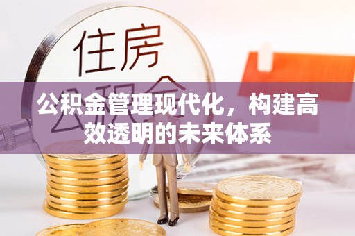 谢通门公积金管理现代化，构建高效透明的未来体系