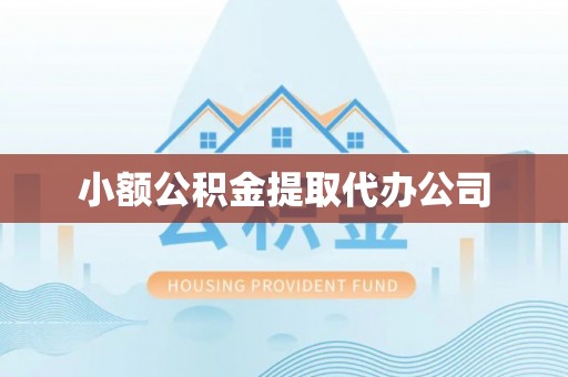 谢通门小额公积金提取代办公司