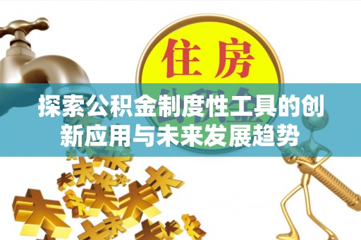 谢通门探索公积金制度性工具的创新应用与未来发展趋势