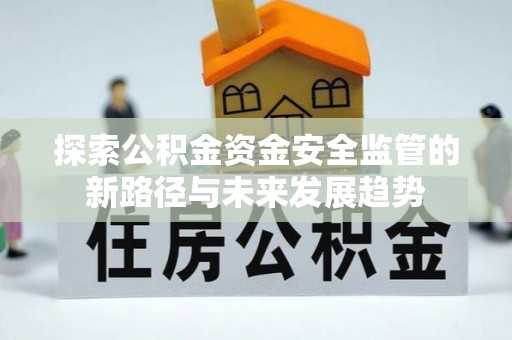 谢通门探索公积金资金安全监管的新路径与未来发展趋势