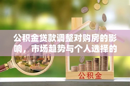 谢通门公积金贷款调整对购房的影响，市场趋势与个人选择的深度解析