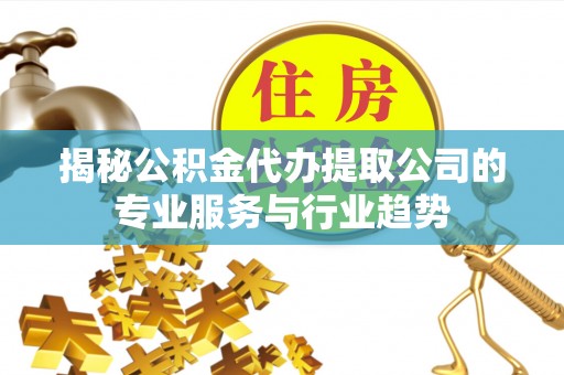 谢通门揭秘公积金代办提取公司的专业服务与行业趋势